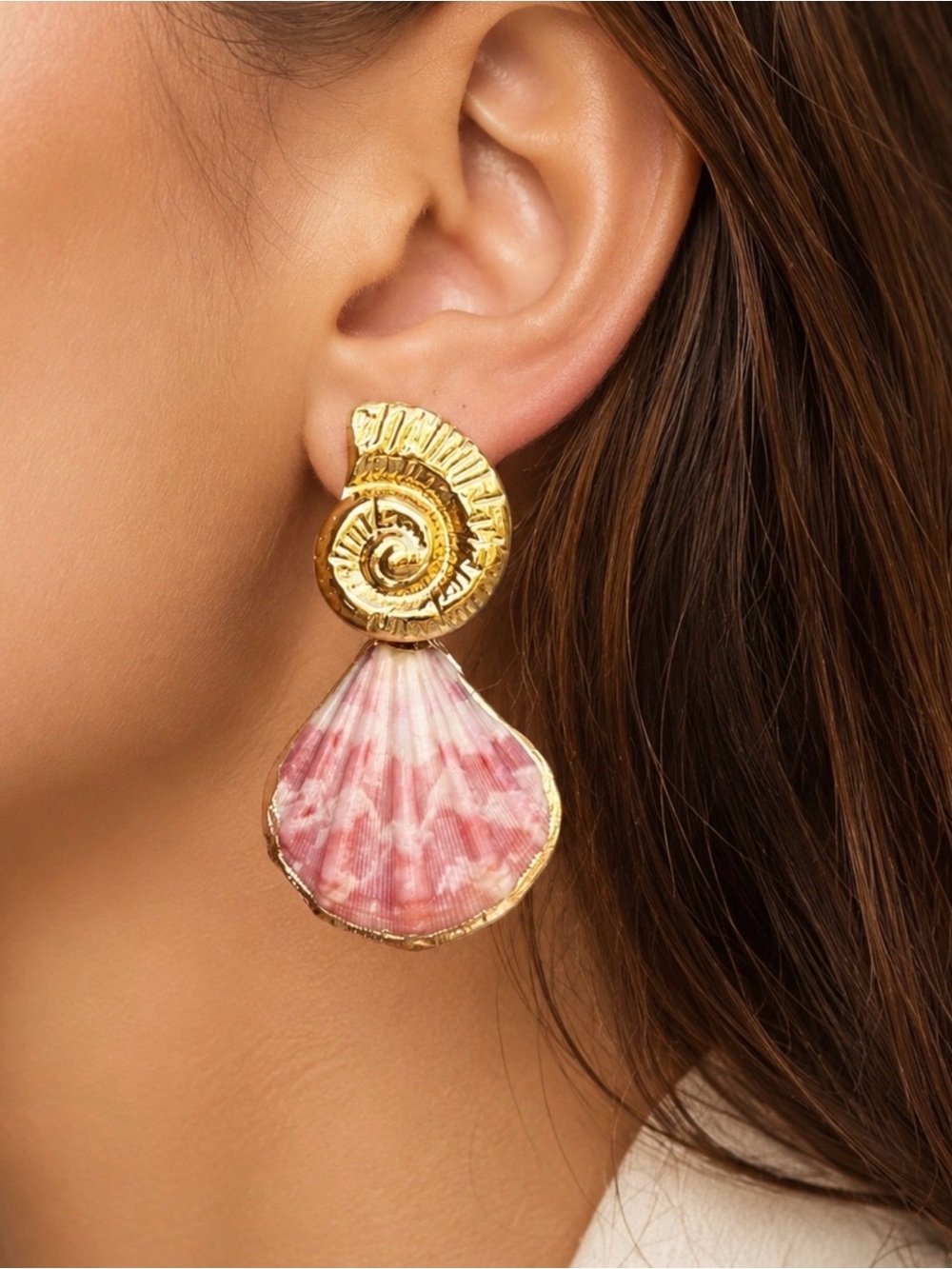 Shell Drop Earrings - Women Summer Jewelry